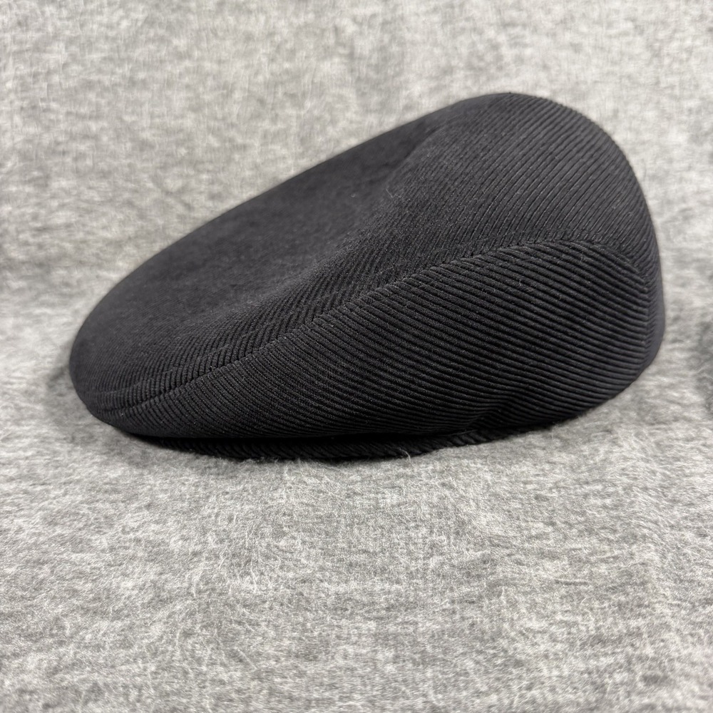 Henschel Hat Co. Black Corduroy Newsboy Cap Driving Cap Sz Large
